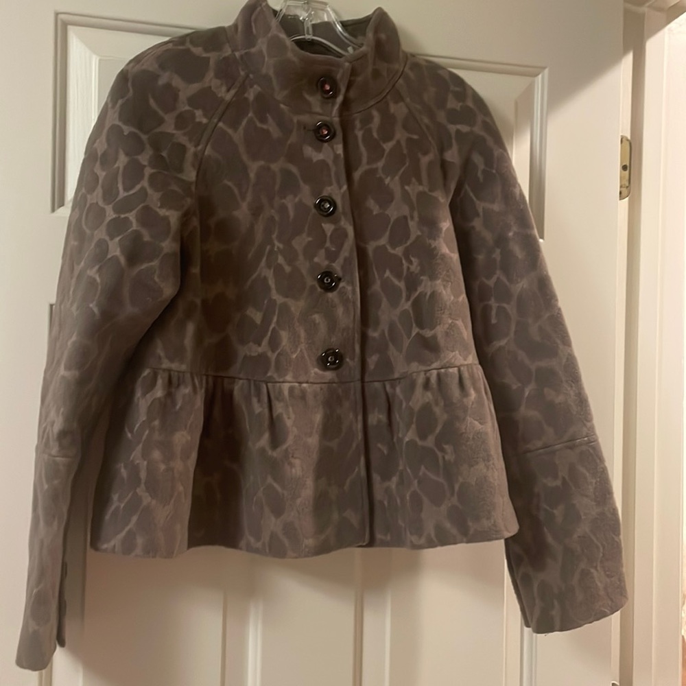 Rebecca Taylor tone on tone leopard jacket